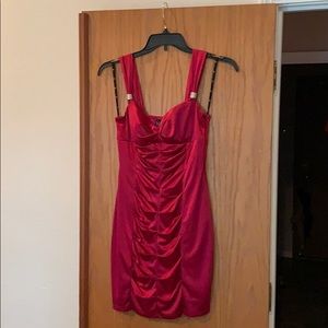 Dark pink dress